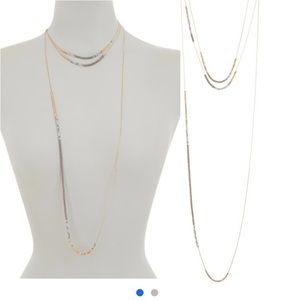 Triple layer beaded necklace